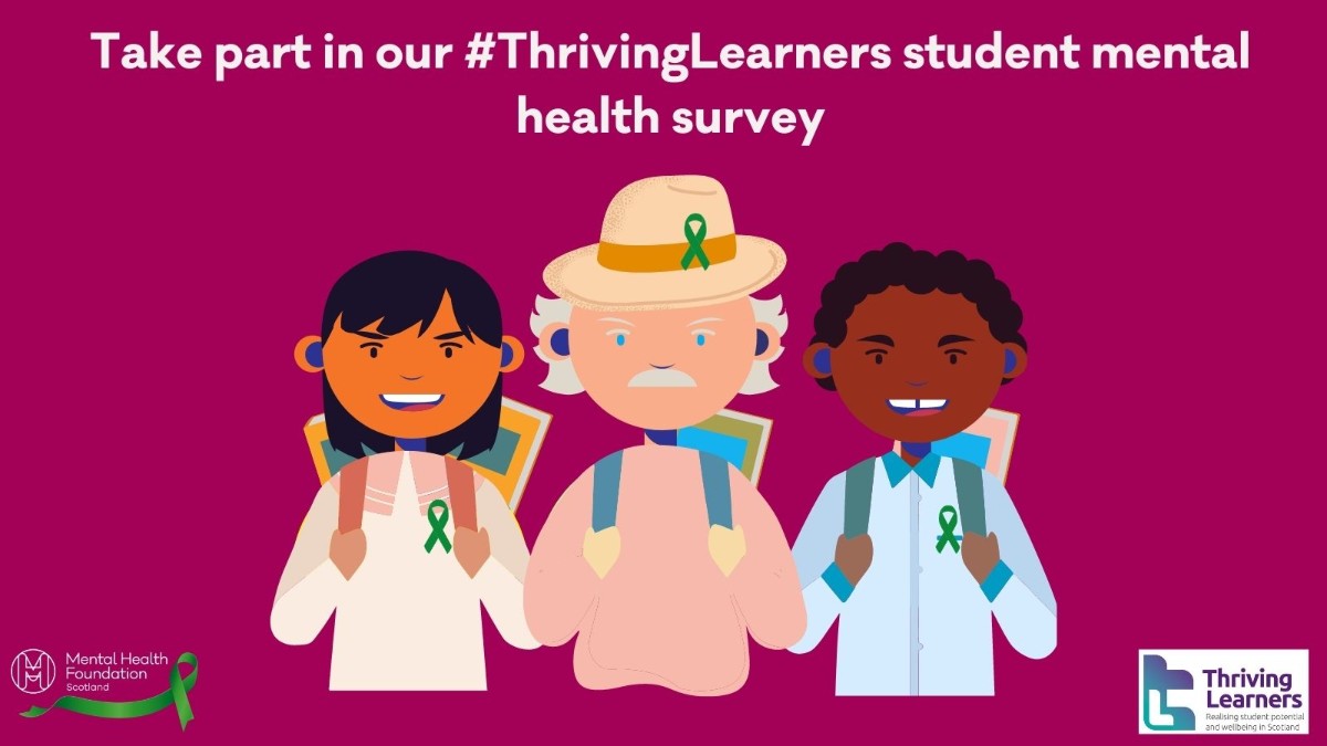 Share your views on student mental health by taking part in the #ThrivingLearners survey from @MHFScot @uni_scot @RobertsonTrust.
There’s £200 in prizes to be given away in a prize draw ➡️ https://t.co/srEcL2gWrk https://t.co/zvMJIsiZMd