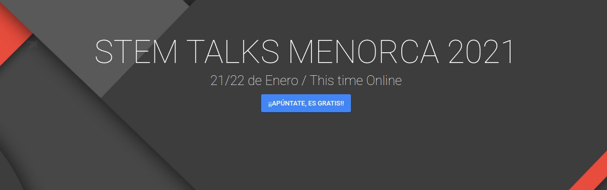 GDGMenorca's tweet photo. ¿Eres un fan de la tecnología? ¿Te encanta ir a eventos y aprender sobre #STEM? ¿No sabes que hacer el 21 y 22 de enero? ¿Has respondido a todo que si? ¡Vaya! Pues tiene pinta de que... ¡No puedes faltar al STEM Talks Menorca 2021!
¡En dos días empezamos!
https://t.co/jLHDMAsYlZ https://t.co/auzDKx1UM4