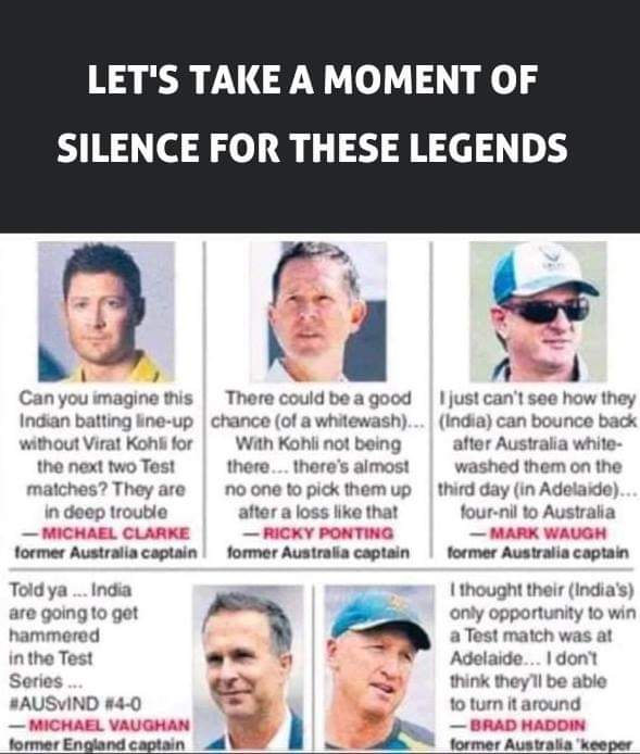 SensibleSwapnil's tweet photo. Kyu hila daala na😂😂
@MClarke23 @RickyPonting 
#IndianCricketTeam 
#IndiavsAustralia https://t.co/CZLc6CRfSR