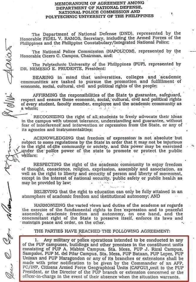 pup_lfs's tweet photo. ALERT!

Matapos ang pagpapasawalang-bisa ng DND sa UP-DND Accord, hiniling naman ng Duterte Youth ang pagsasawalang-bisa ng PUP-DND Accord (mas kilala sa tawag na Prudente-Ramos Accord).

#DefendPUP
#DefendAcademicFreedom
#NoToCampusMilitirization
#JunkTerrorLaw
#OUSTDUTERTENOW https://t.co/UOpRfngc63
