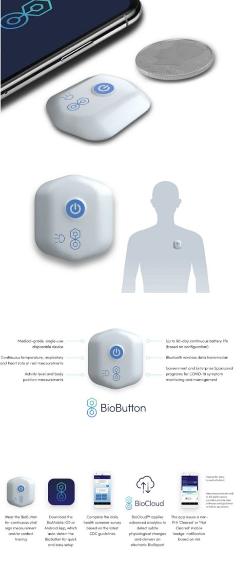 hamedo8877's tweet image. &quot; ابتكار&quot; 🔰 : 
فايروس كورونا كان له نصيب من منتجات CES 2021 
فمثلاً تم الاعلان عن (#BioButton) :
وهو جهاز صغير يلتصق فوق القلب و يعطيك قياسات مباشرة ومستمرة ل :
• الحرارة
• دقات القلب
• التنفس
• الحركة
الهدف الاساسي منه هو الكشف عن الأعراض المبكرة ل #كوفيد_19
#اندونيسيا