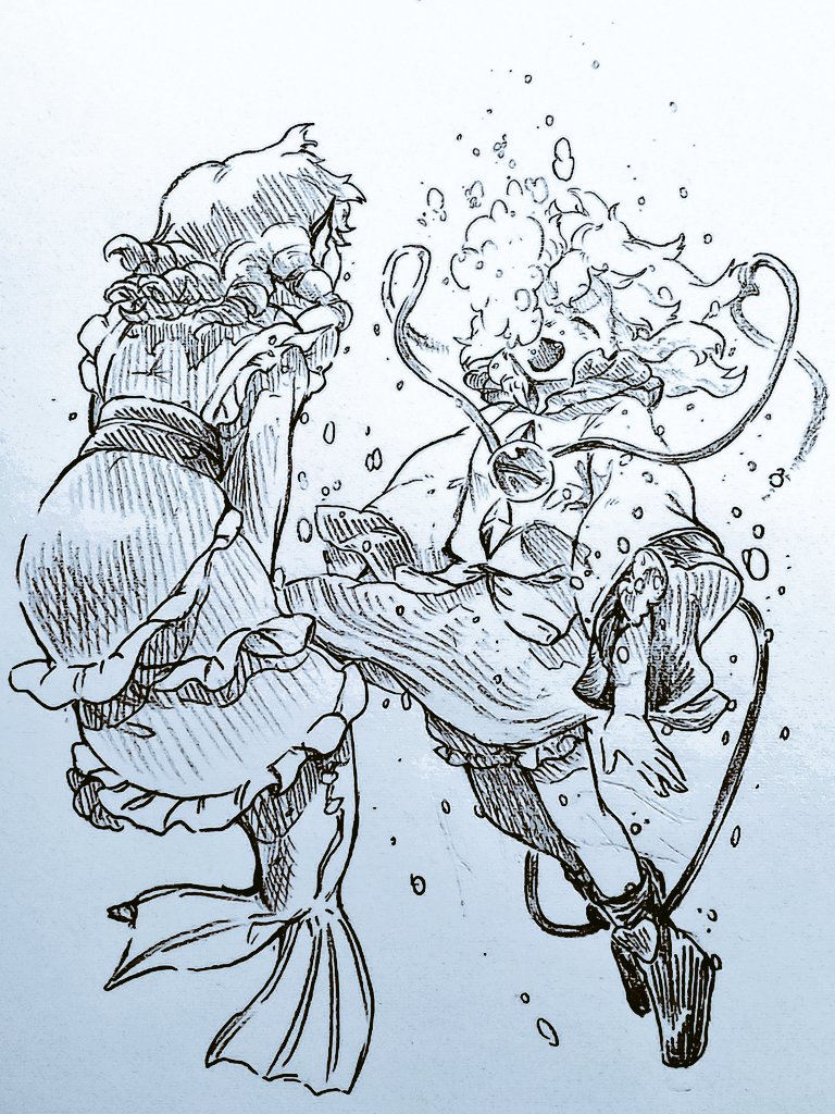 なぜ水中で口を開けるのか溺れるよと伝えると綺麗な泡が見られるからと彼女は言うのだ めのたまの漫画 なぜ水中で口を開けるのか溺れるよと伝えると綺麗な泡が見られるからと彼女は言うのだ めのたまの漫画