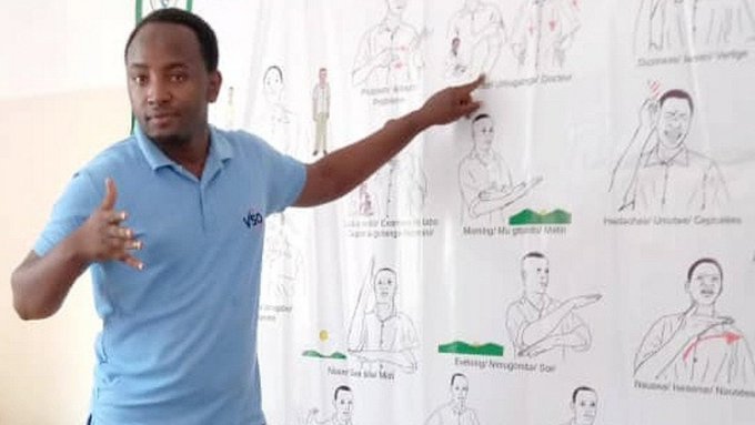 Eric Ngabonziza wins the Health Award for his work improving access to sexual health information and services for Deaf communities in Rwanda. During the pandemic Eric used national TV shows and social media to educate to reach Deaf communities with vital health information.