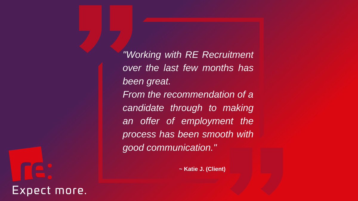 RErecruitment's tweet photo. We work harder than any other agency to make the #Recruitment process easy, effective and transparent for our clients.
🌐https://t.co/Fb6zrtm9Ro
✉️ office@rerecruitment.com
#ExpectMore #Resourcing #TestimonialTuesday #ResourceSolutions #TuesdayVibes #TuesdayMotivations https://t.co/YlwGvkCZBM