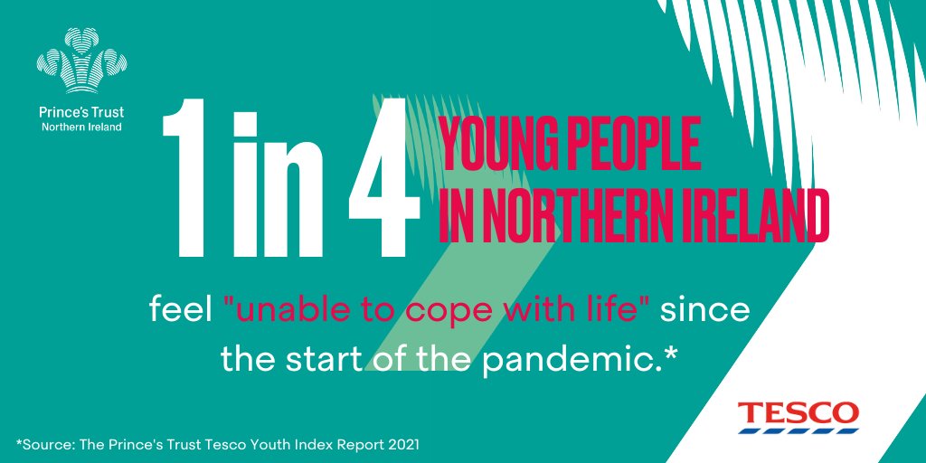 The pandemic is taking a 'devastating toll' on young people. @PrincesTrust <a href="/Tesco/">Tesco</a> Youth Index 2021 report shows 45% of YP in NI say their mental health has got worse since the pandemic began. We need to support our young people.

Read the report here ➡️ bit.ly/3smbtwh