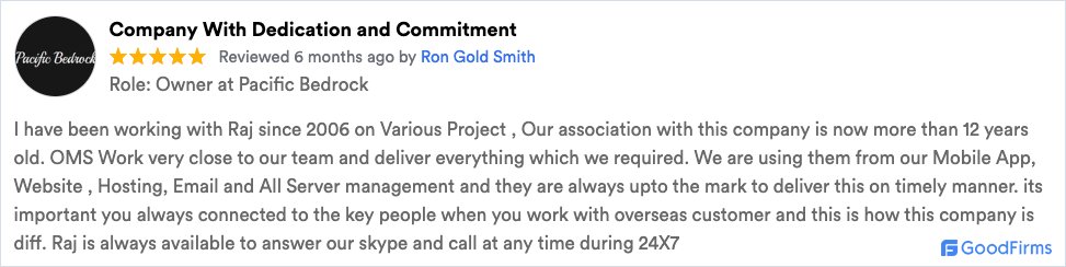 omsoftware's tweet image. goodfirms.co/directory/city…
𝑻𝒉𝒆 𝑺𝒆𝒓𝒗𝒊𝒄𝒆𝒔 𝒐𝒇 𝑷𝒖𝒏𝒆’𝒔 &quot;𝑶𝒎 𝑺𝒐𝒇𝒕𝒘𝒂𝒓𝒆&quot; 𝑹𝒆𝒄𝒆𝒊𝒗𝒆𝒔 𝑪𝒐𝒎𝒎𝒆𝒏𝒅𝒂𝒕𝒊𝒐𝒏 𝒇𝒓𝒐𝒎 𝑮𝒐𝒐𝒅𝑭𝒊𝒓𝒎𝒔 𝒂𝒔 𝑻𝒉𝒆 𝑻𝒐𝒑 𝑴𝒐𝒃𝒊𝒍𝒆 𝑨𝒑𝒑 𝑫𝒆𝒗𝒆𝒍𝒐𝒑𝒎𝒆𝒏𝒕 𝑪𝒐𝒎𝒑𝒂𝒏𝒚.
#omsoftware #softwarecompany #Feelingproud