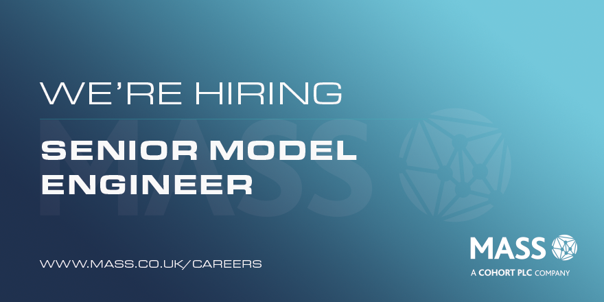 LifeatMASS's tweet photo. We are delighted to offer the opportunity to join our team as a Senior Model Engineer in Salisbury. 

Application deadline: 22 Jan 2021

To apply please visit: https://t.co/86QCzta4Ou https://t.co/EVH4812J94