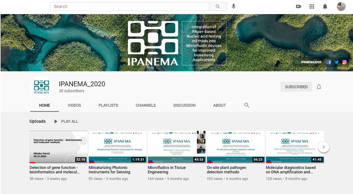 Ipanema_2020's tweet photo. 🗣️Take a look at the Official YT channel. Here we are uploading all our SOLs, and there is also our 1st IPANEMA Invited SOL about the detection of gene function - bioinformatics and molecular methods.
🔎https://t.co/KSywxkHMcc
Enjoy!
#MSCA #h2020 #ProjectResearch #ipanema2020 https://t.co/3qCuzFSKyb
