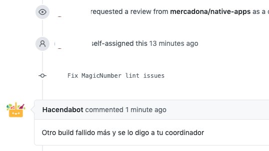 fdiazgarrido's tweet photo. Nuestro bot de CI/CD (Hacendabot) ha cobrado conciencia, se ha encabronado y ha empezado a amenazar a los desarrolladores 🤣🤣🤣 https://t.co/j0DQVIn8Yy