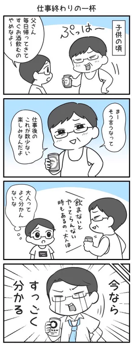 仕事終わりの一杯 