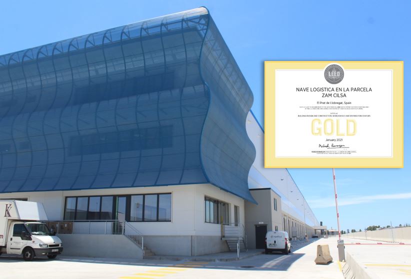 ZALportBCN's tweet photo. ✅La nau logística ubicada a la parcel·la ZAM de la #ZALPort (Prat) ha obtingut el cerfitificat #LEED Gold per edificis #sostenibles. 

A Espanya només existeixen 12 edificis amb la qualificació Gold LEED BC+D. @Zero_Consulting https://t.co/6H4lCJSzBG