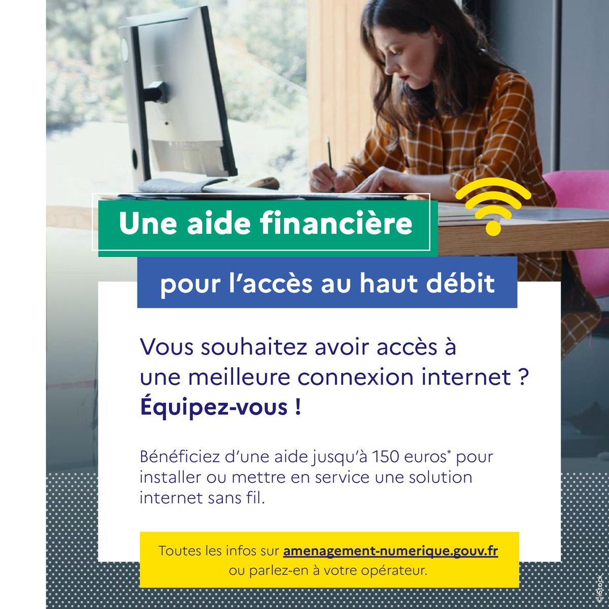 ANumANCT's tweet photo. Votre foyer n'est pas encore couvert par la #fibre?
➡️L'Etat propose une aide financière jusqu'à 150€ pour une solution alternative de bon haut débit !
📡Comme la #4Gfixe ou le #satellite. 
Infos sur le Dispositif "Cohésion #numerique"👇
https://t.co/F2VNfIhq5S
@ANCTerritoires https://t.co/vF318X4XY7