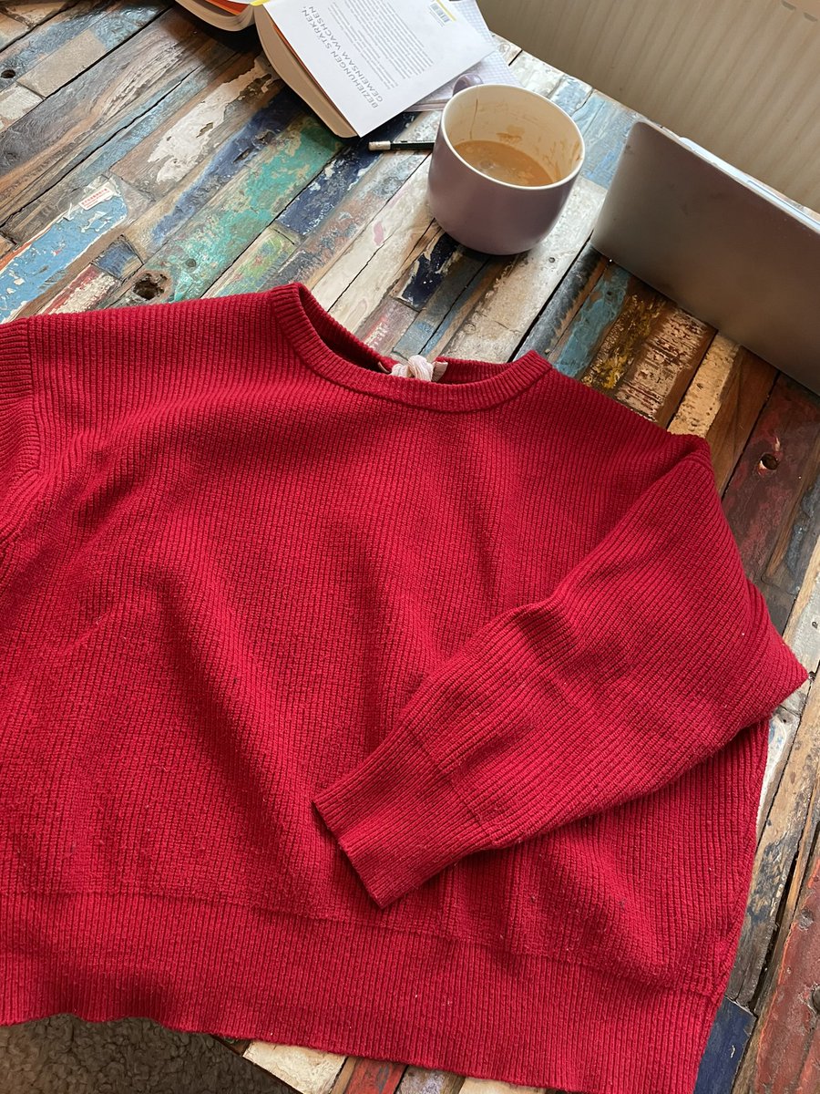 Today I am checking on how many red sweaters I you come across in my (online) meetings? This simple exercise helps to turn my awareness more to others rather than being stuck in my own thought processes most of the time.