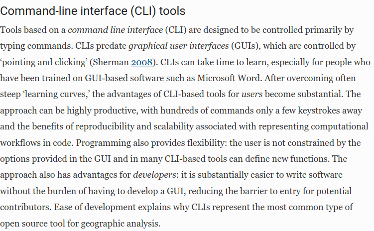 Command-line Interface Tools (CLIs) are thriving and are here to stay, but require some time to get used to.