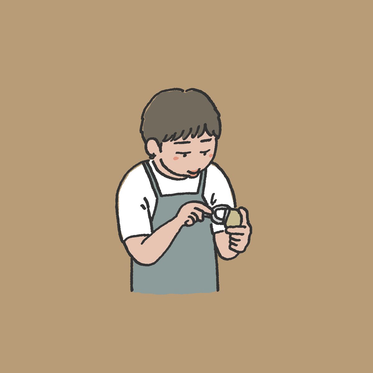 「quick draw for potato-peeling joon #btsf」|tt 🚲 (slow)のイラスト