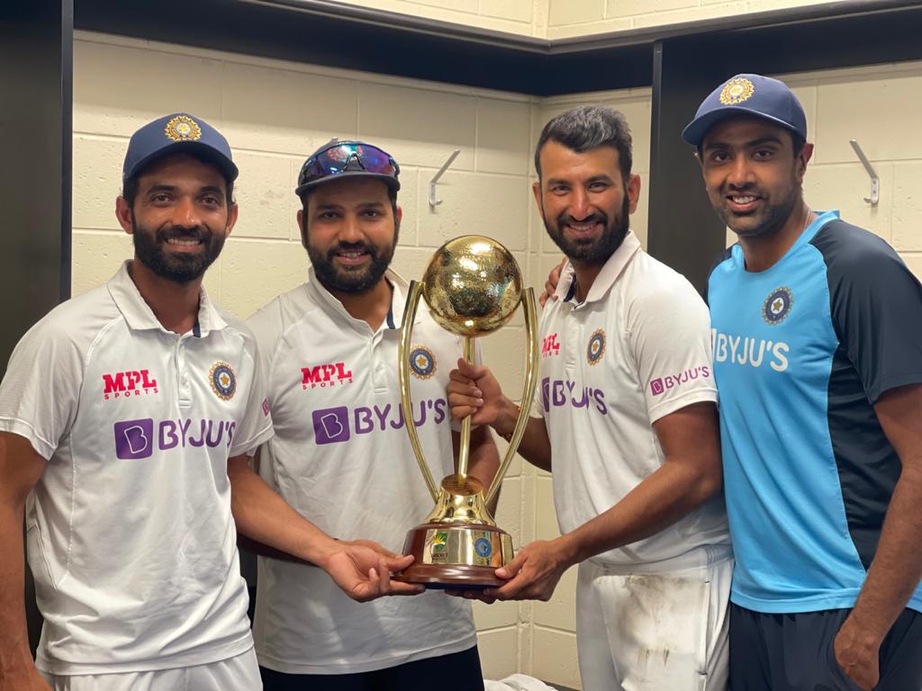 cheteshwar1's tweet image. Overcome with emotion and filled with pride. The character &amp;amp; skill shown by the entire squad has been commendable. Moments like these make the countless hours of toil and practice truly worth it.

Thank you for all the support and wishes 👍 🇮🇳
#TeamIndia #InItTogether #AUSvsIND