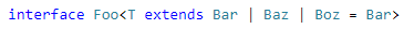 Kodemaker_TIL's tweet photo. TIL: Man kan sette default verdi til en generisk type i TypeScript https://t.co/4ZrOSjZril