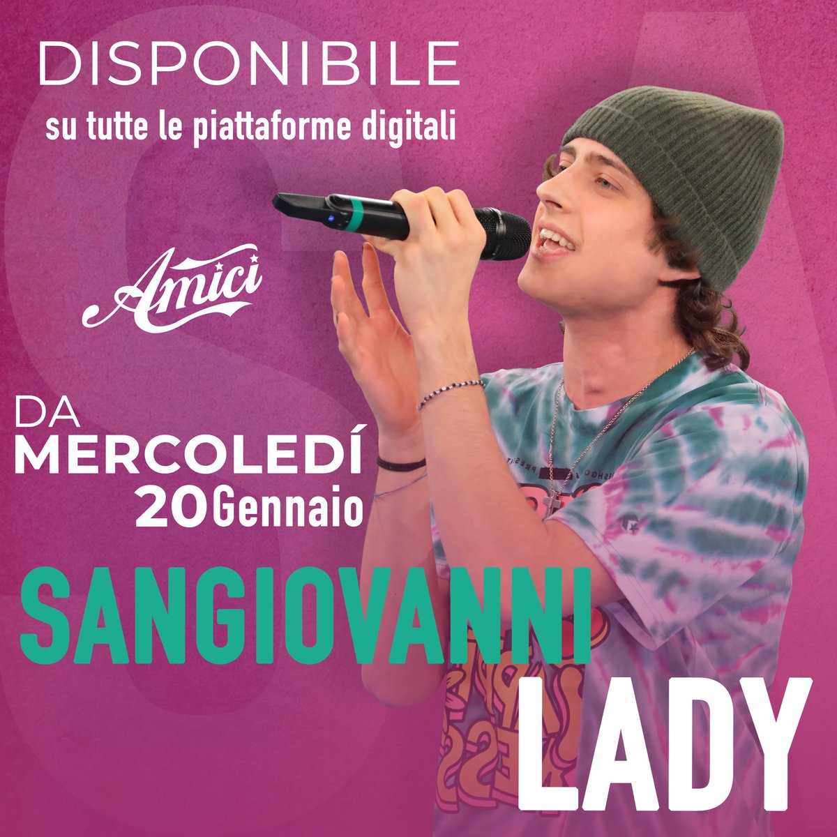 Sangiovanni è il primo classificato al televoto della scorsa settimana e per questo il suo inedito "Lady" uscirà su tutte le piattaforme digitali da STASERA alle ore 00:00! 🤩 #Amici20
