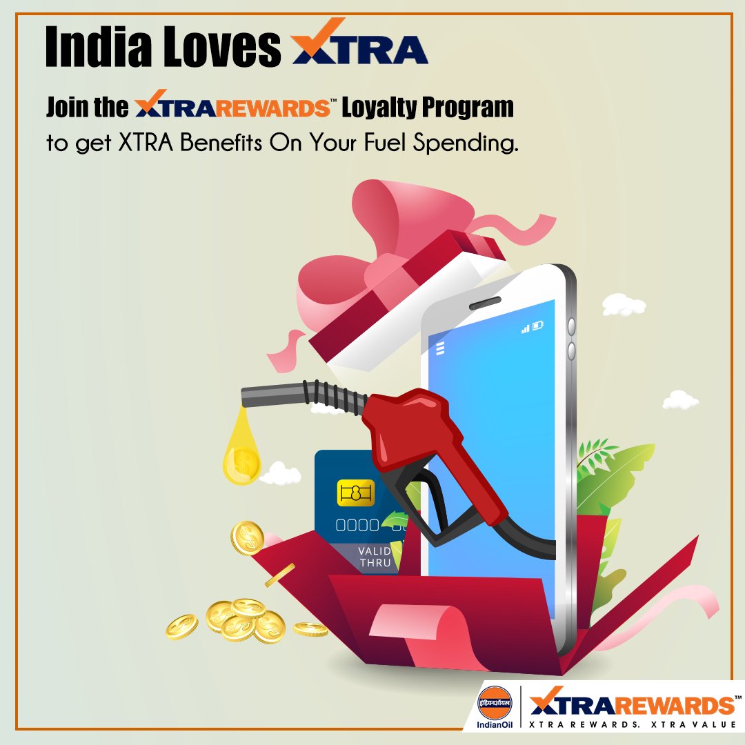 IndianOil XTRAREWARDS on X: Get started with your XTRA savings on fuel  with IndianOil #XTRAREWARDS loyalty Program. ☑️💯 Join today!👈 . #Rewards  #RewardsPoints #Points #Loyaltyprogram #loyaltypoints @IndianOilcl  @IOCRetail  / X