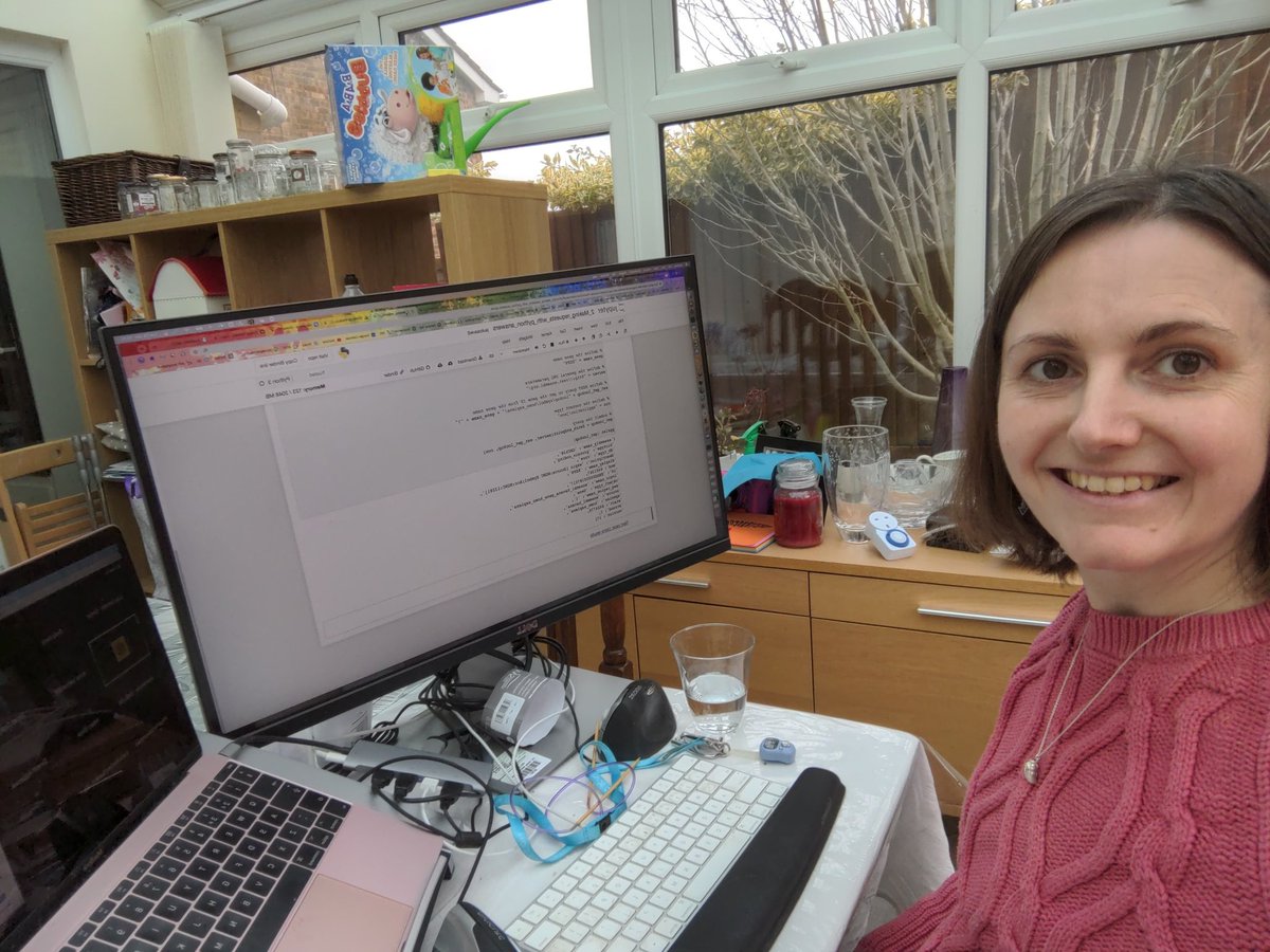 EmilyGenomics's tweet image. I've got my @ProjectJupyter notebook running to teach the @ensembl #RESTAPI in R and Python to @emblebi and @sangerinstitute predocs.
#bioinformaticstraining
#teachingfromhome