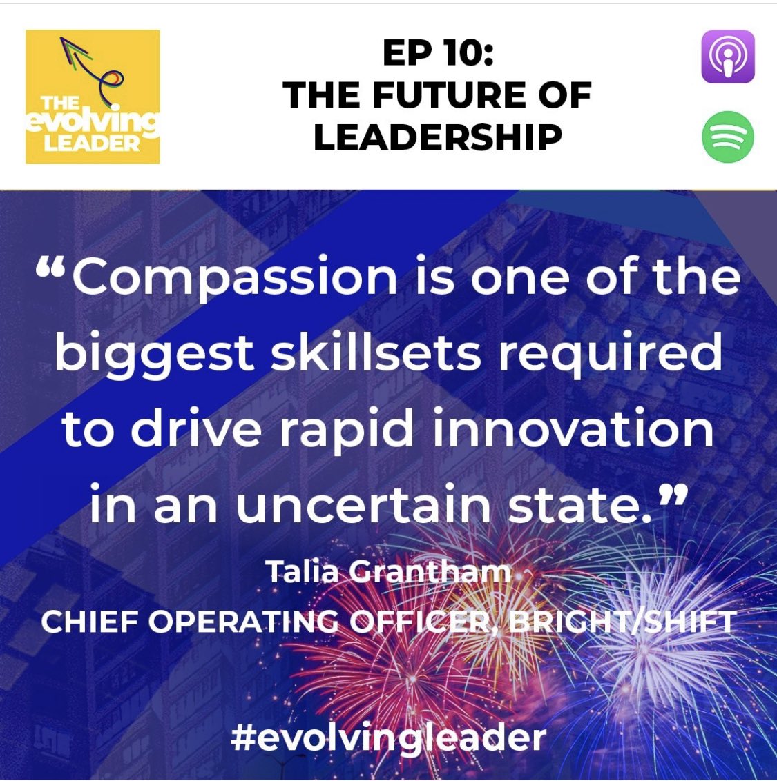Evolving_Leader's tweet photo. Season 1, Episode 10 with the inspiring @talia_grantham 

#TheFutureisFemale #TheFutureIsYou #Leaders #evolvingleader #podcast #interview #PodcastRecommendations 

https://t.co/FfYCDxcE6Y https://t.co/Rlq1ie05oW