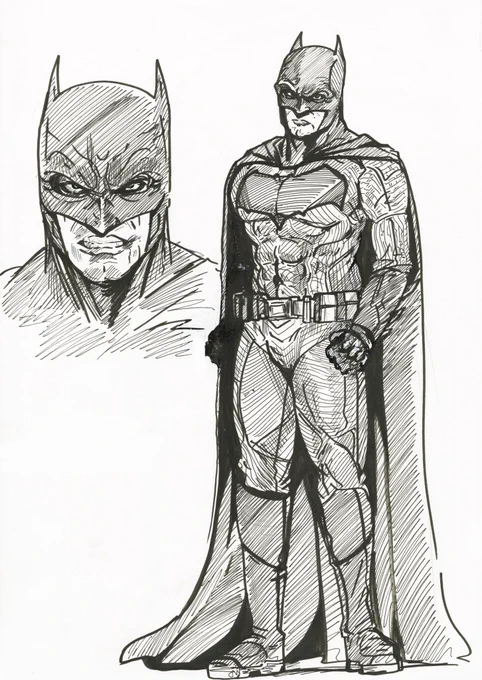 ベンアフ版 バットマン
#イラスト
#batman 