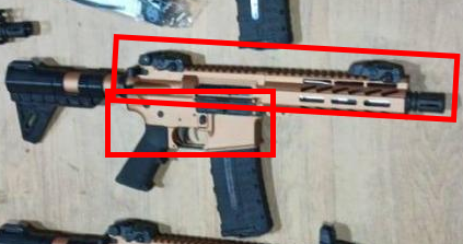 Con estos dos kits, ambos sin registro alguno ni forma de rastrearlos, está casi completa el arma. Faltan algunas piezas como culata, miras, cargadores, los cuales también son de venta libra en EEUU.