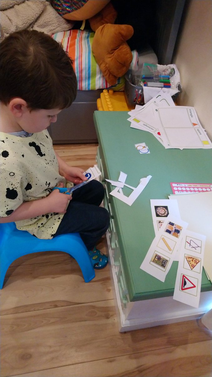 squidgey82's tweet photo. @LaburnumC doing shape sorting from our home learning pack! https://t.co/7Cigrld5ug