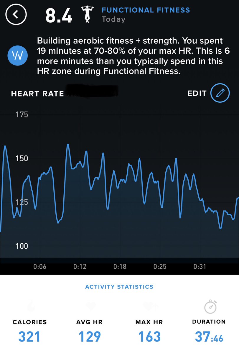 Interesting side by side data comparison of same #WOD today, between <a href="/PolarGlobal/">@PolarGlobal</a> (with chest strap) and <a href="/whoop/">WHOOP</a> (strap on my wrist). So much difference 🤔 — Been only using #whoop for less than a week. Let’s see how that shapes on the long run.
