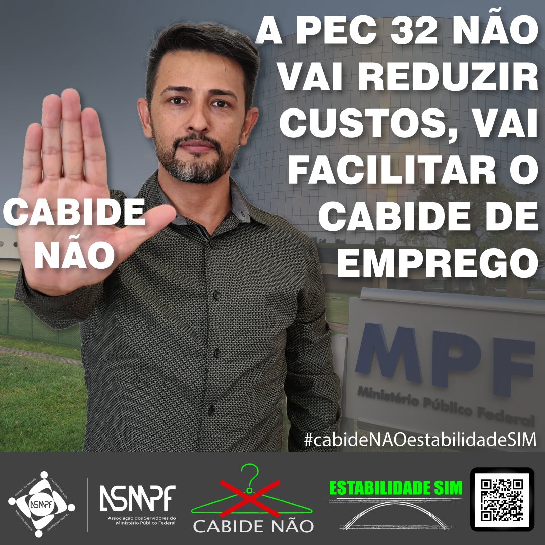 asmpf_'s tweet photo. A PEC 32 NÃO VAI REDUZIR CUSTOS, VAI FACILITAR O CABIDE DE EMPREGO.

CABIDE NÃO!

#cabideNAOestabilidadeSIM https://t.co/OsNXNQy1gK