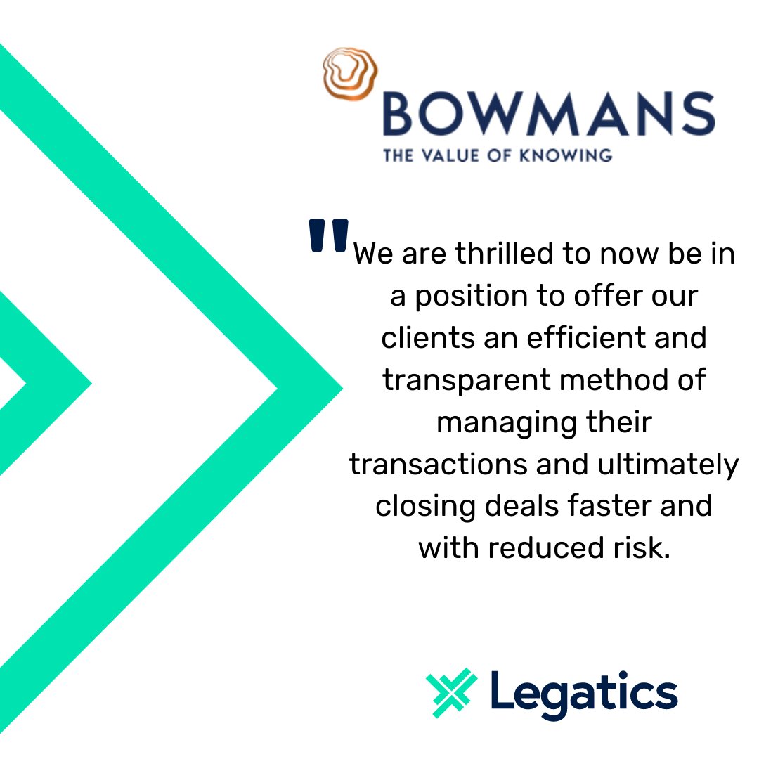 legatics's tweet photo. African law firm Bowman chooses @legaticsas part of its drive for legal process improvement. 

Read the press release here: https://t.co/K7MJsXn1LL

#lawfirm #legaltechnology #innovation #biglaw #futurelawyer #legaltech #legalinnovation https://t.co/nNgWEFOxjE