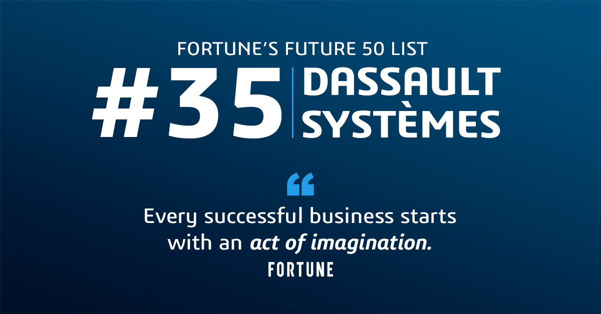 DeborahCobbi's tweet photo. @Dassault3DS has been recently listed amongst Fortune's Future 50. A great achievement of many to come! Check it out: https://t.co/3HMHgEX2vP https://t.co/L7L0ZBxxmN
