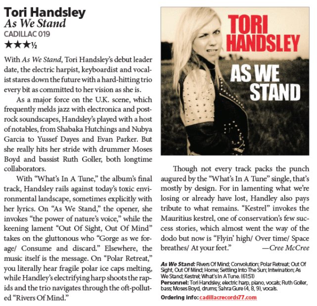 Super appreciative of these heart felt words from downbeat magazine 🙏

<a href="/DownBeatMag/">DownBeat Magazine</a>