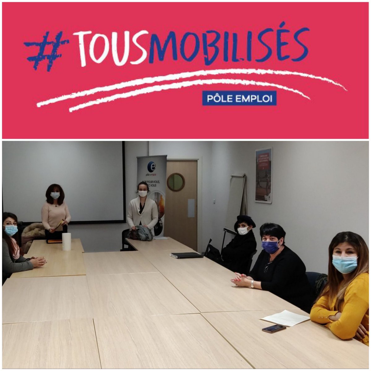 PierricOuvrard's tweet photo. ➡️Les 68h'chrono ⏱ "Santé Services à la personne" se poursuivent dans le #HautRhin ▶️▶️▶️ Recrutement à l'agence @poleemploi de #Guebwiller avec l'entreprise Dom'Home pour des postes d'auxiliaires de vie et de responsables de secteur  #TousMobilisés @poleemploi_GE https://t.co/o7J0fK1DME