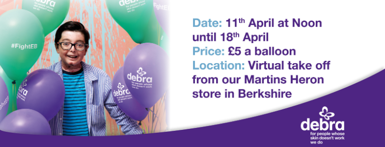 CharityDEBRA's tweet photo. 🎈Fancy winning a 49” LED TV &amp; other great prizes? If you have already designed your own balloon for the DEBRA UK virtual balloon race, then you’re in with a chance. If not, you can customise your own balloon for just £5 helping us to #FightEB
https://t.co/KCN3sGK7Cj https://t.co/u8eZR3x2oD