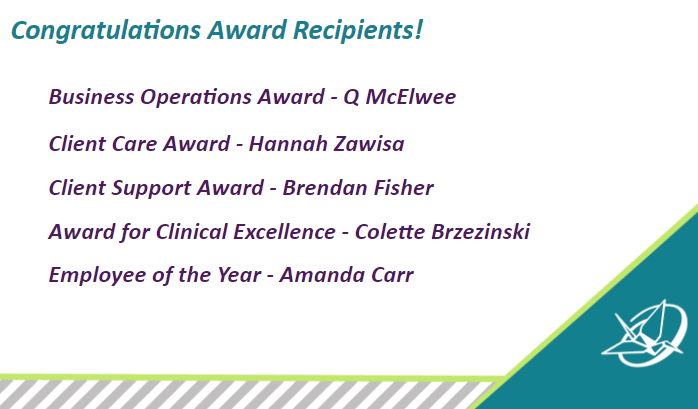 OrigamiRehab's tweet photo. Congratulations to this yearβs recipients of our Annual Peer Nominated Awards. These individuals continue to exemplify our core values in all they do. #TeamOrigami https://t.co/mZboBFPHl8