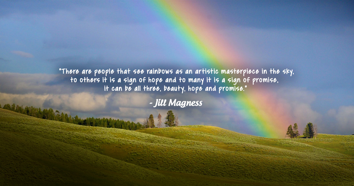 PACremation's tweet photo. “There are people that see rainbows as an artistic masterpiece in the sky, to others it is a sign of hope and to many it is a sign of promise, it can be all three, beauty, hope and promise.“ - Jill Magness https://t.co/iurnKWSeiS
