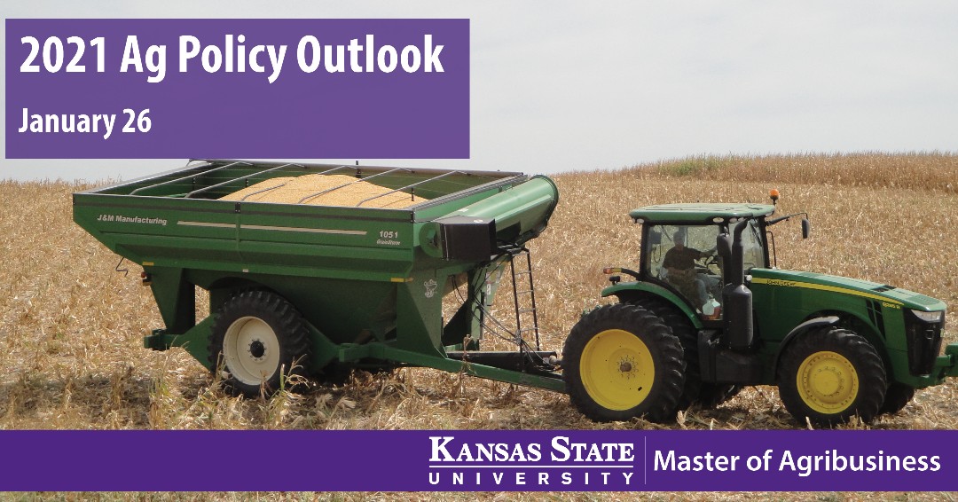 Join us for a free Ag Policy Outlook webinar on January 26. Sara Wyant of <a href="/agripulse/">Agri-Pulse Communications</a> and Will Stafford, former assistant to Senator Pat Roberts, will share their thoughts on top ag policy goals of the new administration. Register online ow.ly/Y78T50D8RvR