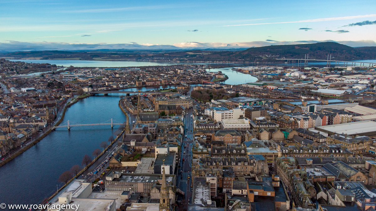 The City of Inverness on a cold January day. <a href="/InvernessChambr/">Inverness Chamber</a> <a href="/VisitScotland/">VisitScotland</a> <a href="/InvernessBID/">Inverness BID</a>