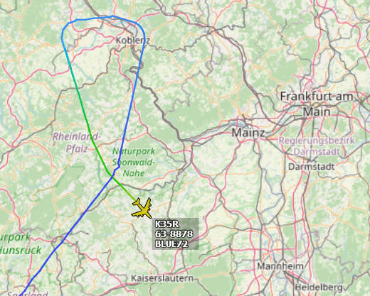 SirListenalot's tweet photo. #BLUE72 is continuing to Ramstein https://t.co/KlhQfrWz8M