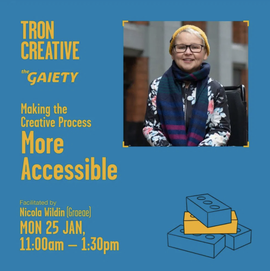 We've got a couple of really exciting online workshops through the <a href="/AyrGaiety/">The Gaiety</a> and the <a href="/TronTheatre/">TRON THEATRE</a>  with <a href="/nedglasier/">Ned Glasier</a> and @knockback78 coming up in January and we would love you to get involved!