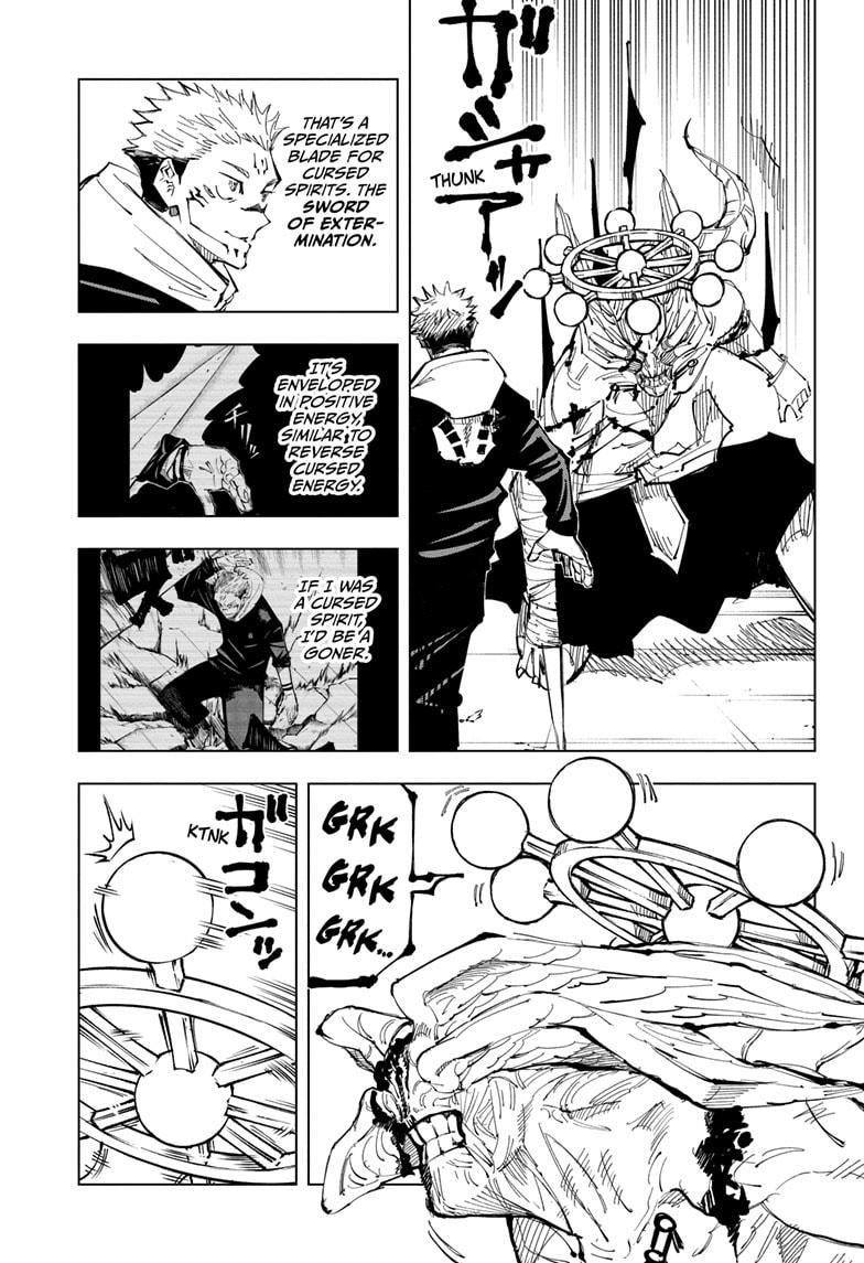 Also his sword of extermination is so powerful against curses that is Sukuna was not in a vessel he would have died off one hit. (To be fair this mostly is meant to kill curses but doubt many people are taking a curse energy/ positive energy sword hit)