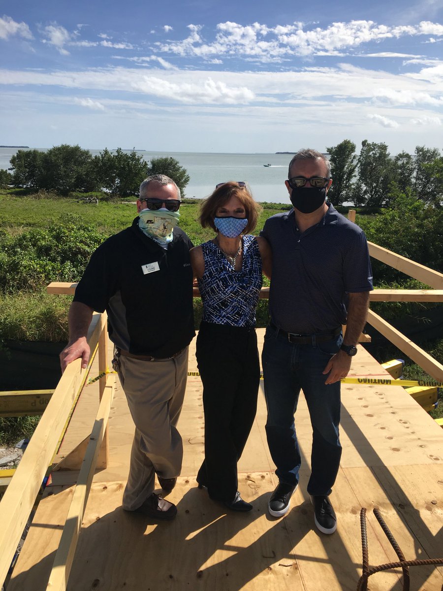 GerryGabrys's tweet image. JJ Condella, manager, Laura Sherman. Vice President and Nico Foris, Chief Operating Officer of Guest Services, Inc visited the Flamingo Lodge construction site today. The facilities will open later in 2021 and as you can see, the views are incredible. So exciting!
