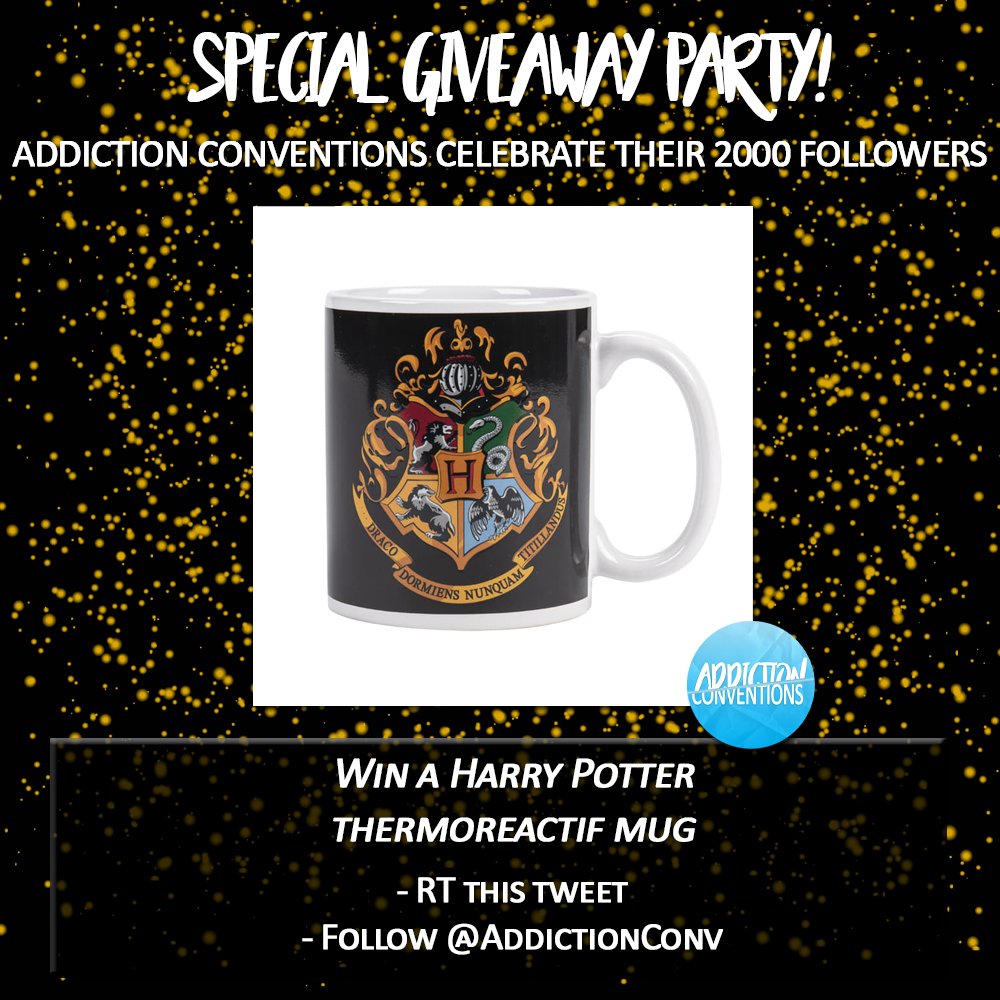 AddictionConv's tweet image. 12 #CONCOURS #GIVEAWAY // Gagne un mug thermoréactif #HarryPotter qui te dira à quelle maison tu appartiens !
- RT ce tweet 
- Follow @AddictionConv