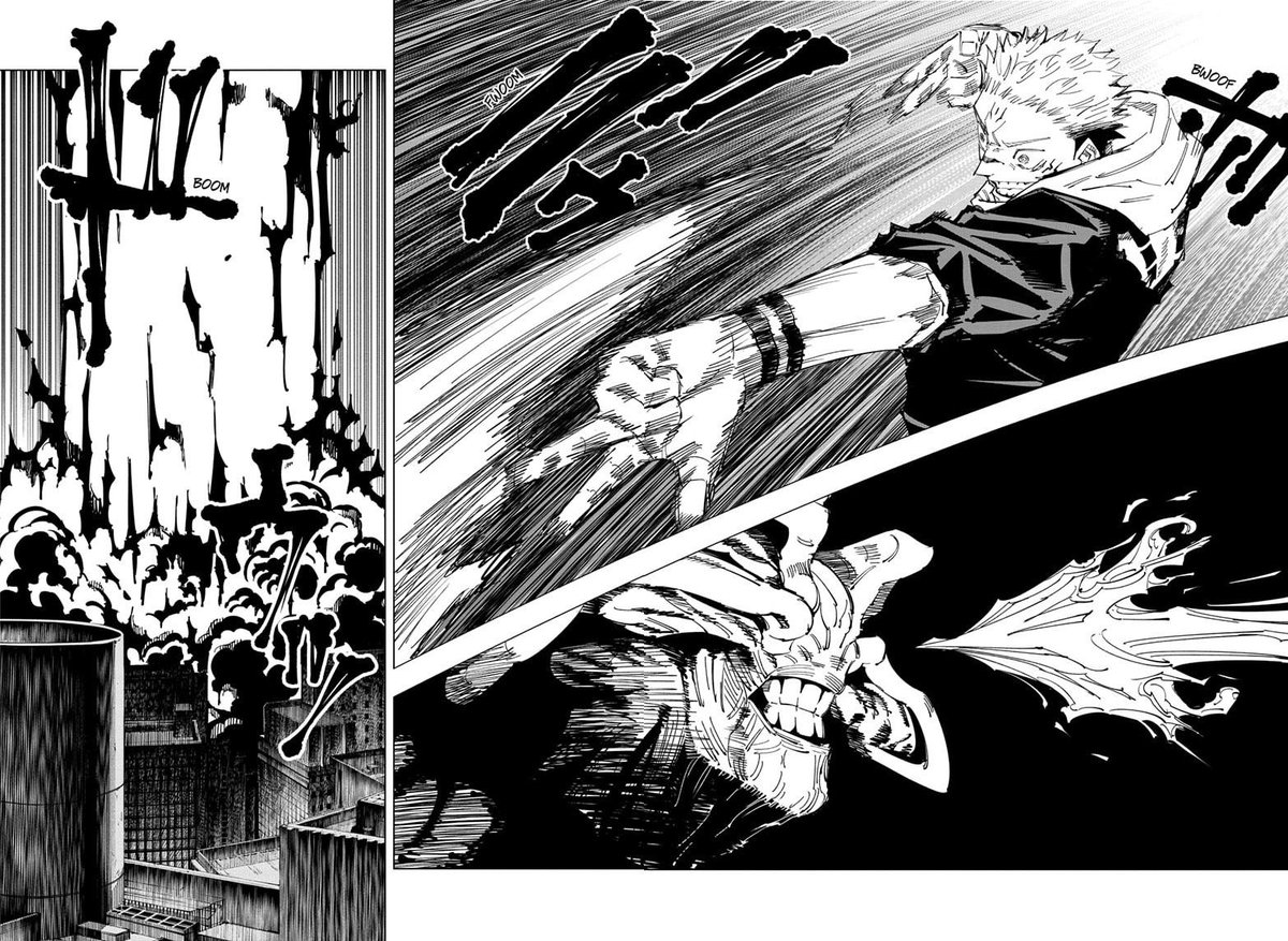 As you see it took Sukuna to turn 140M of Shibuya to dust and then hit him with a mini Nuke right after.