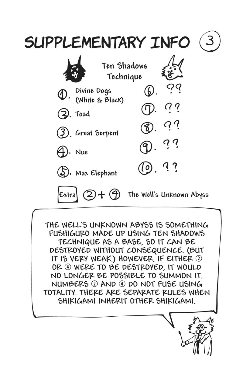 But not only is Mahoraga his biggest summon, imo 7-9 will be a similar creature, and by that I mean they could provided certain abilities just like Mahoraga has.