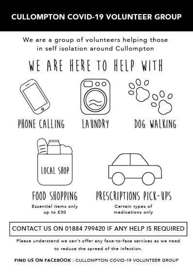 Cullompton Covid-19 Volunteer Group
