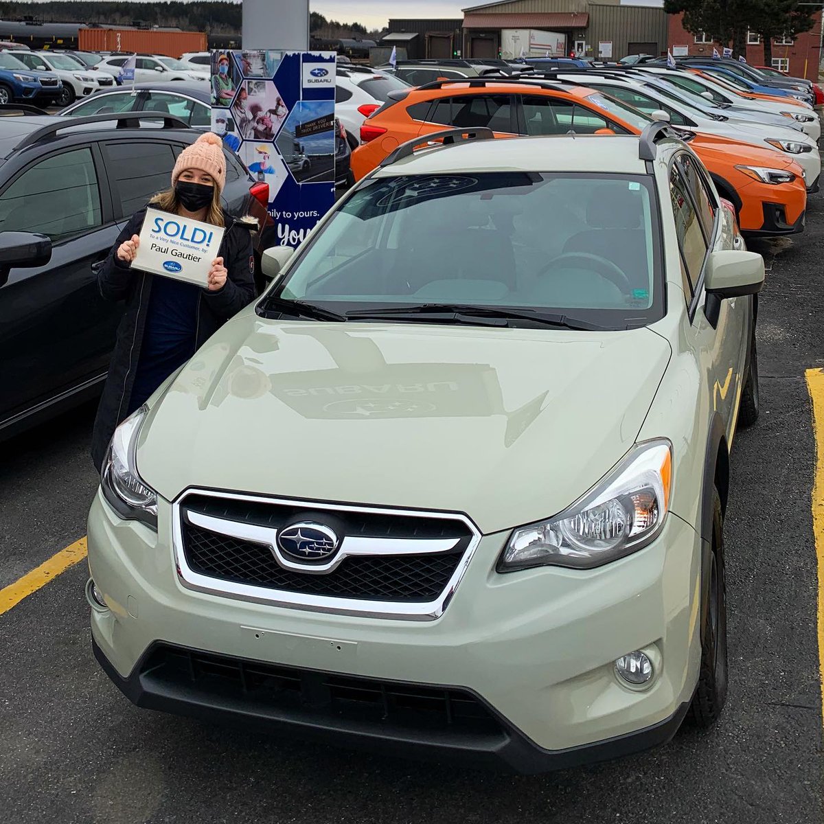 Paul Gautier, Sales Consultant at Aberdeen Subaru, would like to welcome Julie to the Subaru Family with her Desert Khaki 2013 Crosstrek!
Thank you for your business!
.
.
.
#saintjohn #subaru #crosstrek #saintjohnsubaru #subarufamily #subarucallpaul #capturetheadventure