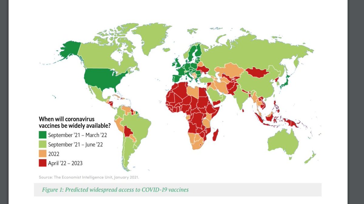 This indep covid panel interim report is worth reading. The map below describes historical inequity and inequality. This is deeply troubling-in other words, it tells a proportion of the world that their health &amp; wellbeing matters less      theindependentpanel.org/wp-content/upl…