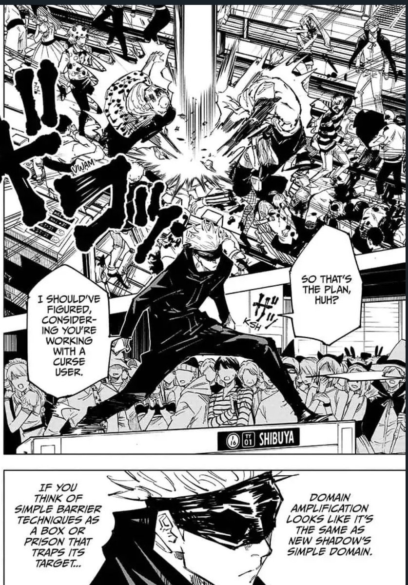 Also before anybody says something bout Gojo's infinity, its not that broken as his Infinity has been neutralized or bypassed 2x already by Domain techniques, like Domain expansion and Domain amplification, even a simple domain could neutralize his infinity.